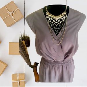 BCBG - Charcoal Colored Romper - Size M